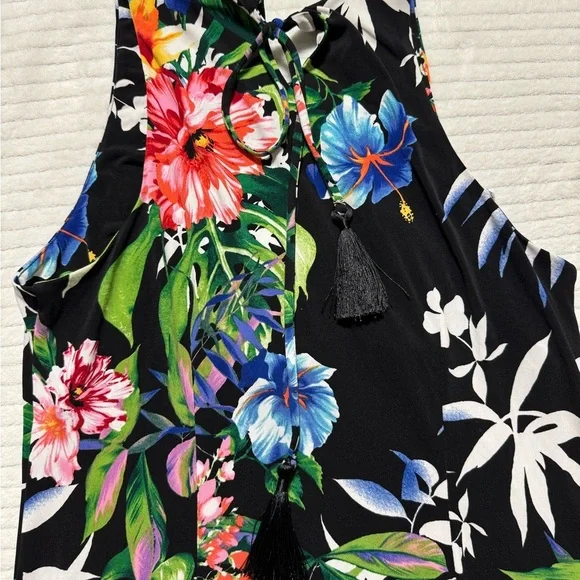 Tommy Bahama Size:M Floral Maxi Dress - Black, Green, Pink, Blue - Picture 6 of 9